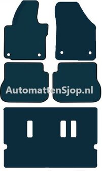 Naaldvilt antraciet automatten VW Caddy IV Combi 7-persoons | 2015-2020