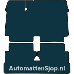 Luxe velours donkergrijs automatten Citroen 2CV