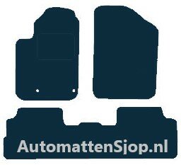Luxe velours donkerblauw  automatten Citroen Berlingo Multispace II | 2005-2008