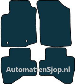 Luxe velours donkerblauw automatten Citroen C1 II | 2014-2021