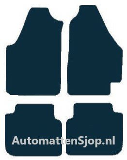 Luxe velours donkerblauw  automatten Fiat Idea | 2004-2007