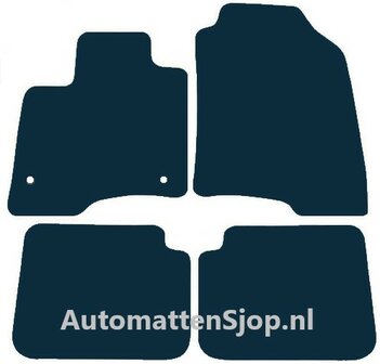 Luxe velours donkerblauw automatten Fiat Panda Hybrid | 2020-heden