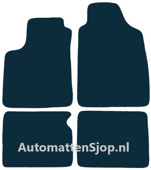 Luxe velours rood automatten Fiat Panda (169) | 2003-2012