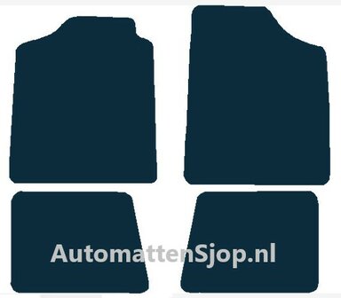 Luxe velours donkerblauw automatten Fiat Uno | 1983-1994