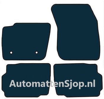 Luxe velours donkergrijs automatten Ford Mondeo | 2014-2022