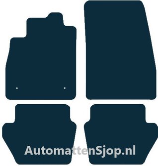 Luxe velours donkerblauw automatten Ford Puma | 2020-heden