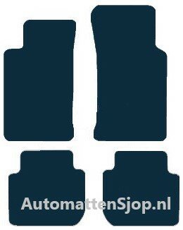 Luxe velours donkerblauw automatten Ford Sierra | 1987-1993