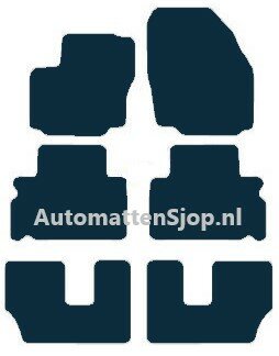 Luxe velours donkerblauw automatten Ford S-Max | 2006-2015