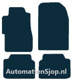 Luxe velours donkerblauw automatten Honda Civic Coupe | 2001-2005