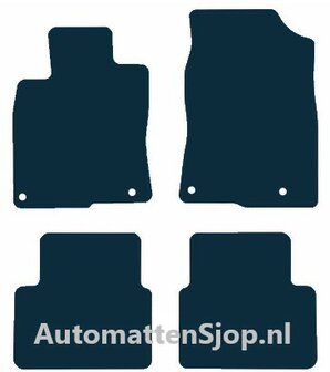 Luxe velours donkerblauw automatten Honda Civic | 2017-2022