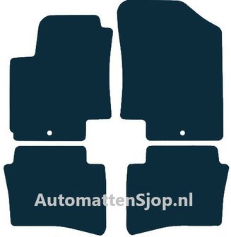 Luxe velours donkerblauw automatten Hyundai i20 | 2008-2009