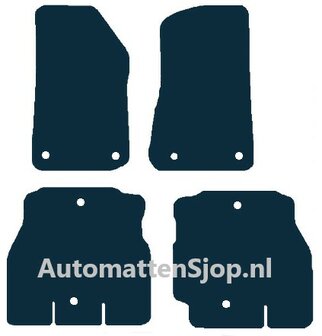 Luxe velours donkerblauw automatten Jeep Wrangler JL | 2019-heden