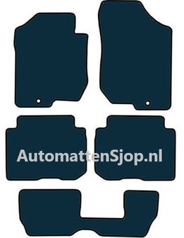 Luxe velours donkerblauw automatten Kia Carens III 7-persoons | 2006-2010