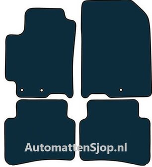 Luxe velours donkerblauw automatten Kia Rio V | 2017-heden