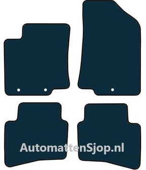 Luxe velours donkerblauw automatten Kia Rio III | 2011-2015