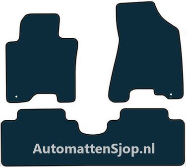 Luxe velours donkerblauw automatten Kia Sportage | 2004-2010