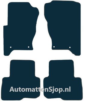 Luxe velours donkerblauw automatten Land Rover Discovery | 2004-2009