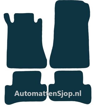 Luxe velours beige automatten Mercedes-Benz C-klasse (W203) | 2000-2007