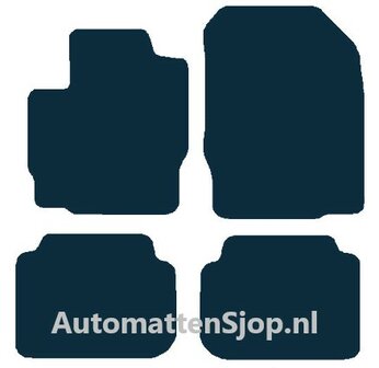 Luxe velours donkerblauw automatten Mitsubishi Colt | 2004-2008