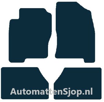 Luxe velours donkerblauw automatten Nissan Navara Kingcab | 2005-2010