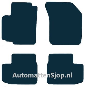 Luxe velours donkergrijs automatten Opel Agila | 2008-2015
