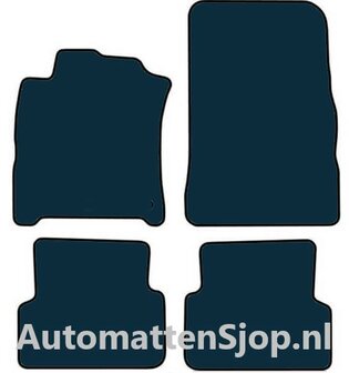 Luxe velours donkerblauw automatten Renault Modus | 2004-2013