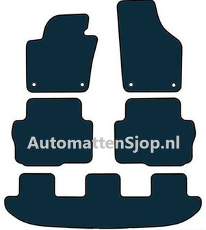 Luxe velours donkergrijs automatten Seat Alhambra | 7-persoons | 2010-2022