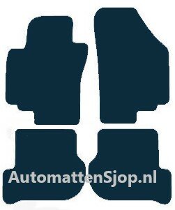 Luxe velours donkerblauw Seat automatten Altea (5P) | 2004-2015
