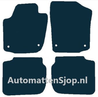 Luxe velours rood automatten Seat Toledo IV | 2013-2018