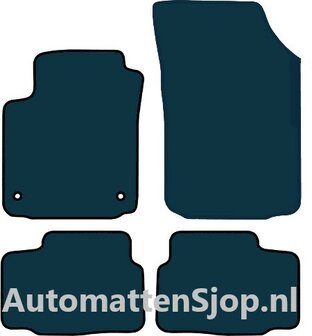 Luxe velours donkerblauw automatten Skoda Citigo | 2012-2020