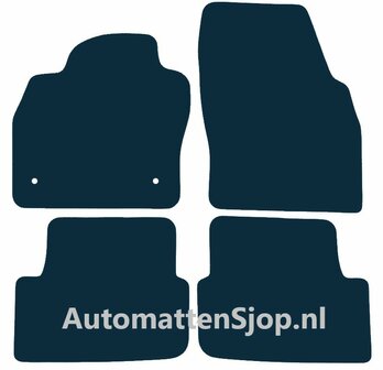 Luxe velours donkerblauw automatten Skoda Fabia IV | 2021-heden