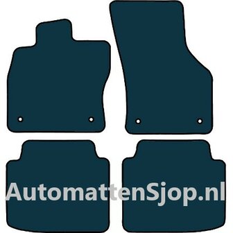 Luxe velours donkerblauw automatten Skoda Superb III (3V) | 2015-2024