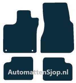 Luxe velours donkerblauw automatten Smart ForFour | 2014-2020