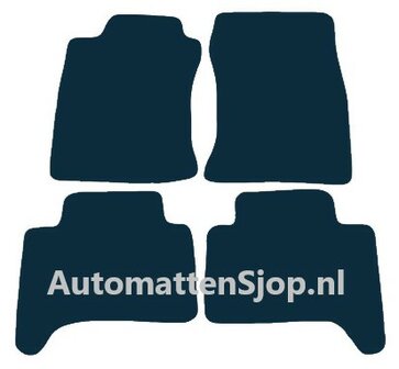 Luxe velours donkerblauw automatten Toyota Land Cruiser V8 (J20) | 2008-2012