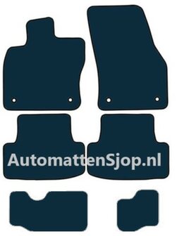 Luxe velours donkergrijs automatten VW Tiguan Allspace | 2017-2024