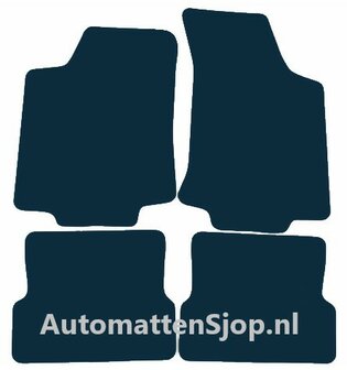 Luxe velours donkergrijs automatten VW Vento (1H2) | 1992-1998