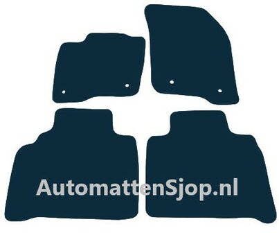 Super luxe velours zwart automatten Ford S-Max | 2015-2018