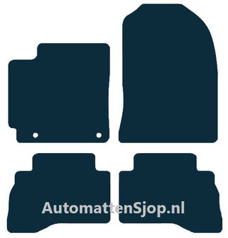 Super luxe velours zwart automatten Hyundai Kona Hybrid | 2021-2023