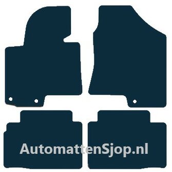 Super luxe velours zwart automatten Kia Sportage | 2010-2016