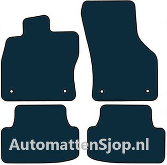 Super luxe velours zwart automatten Seat Leon (5F) | 2013-2020