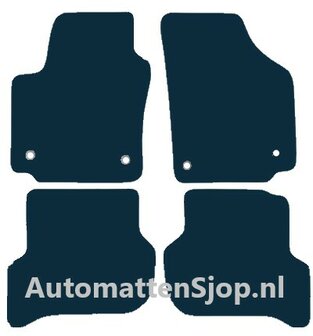 Naaldvilt zwart automatten Seat Toledo III (5P) | 2007-2009