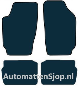 Super luxe velours donkergrijs automatten Skoda Fabia I (6Y) | 1999-2006