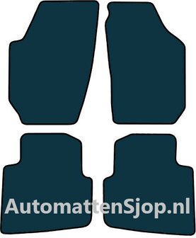 Super luxe velours donkergrijs automatten Skoda Roomster (5J) | 2006-2007