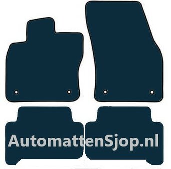 Super luxe velours zwart automatten VW Touran II | 2015-2024