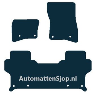 Naaldvilt zwart automatten Land Rover Defender (L663) 5 persoons | 2019-