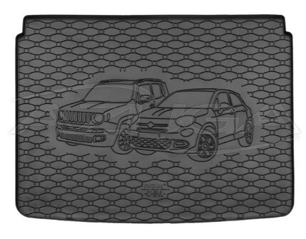 Rubber kofferbakmat Fiat 500X | 2015-heden