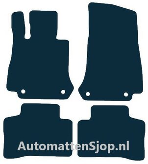 Naaldvilt zwart automatten Mercedes-Benz GLC-Klasse (C253/X253) | 2015-2022