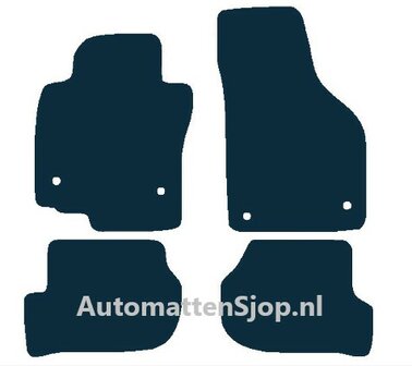 Luxe velours donkerblauw automatten Seat Leon (1P) | 2009-2013