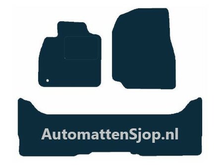 Luxe velours donkerblauw automatten Toyota Land Cruiser 150 (J15) 3-deurs | 2010-heden