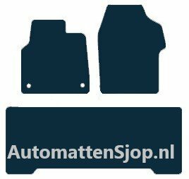 &quot;OPRUINING&quot; Luxe velours zwart automatten Citroen Jumpy | 2018-heden